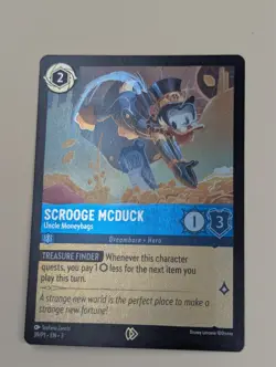 Scrooge McDuck - Uncle Moneybags 39 Disney Lorcana Promo Cards Cold Foil - Image 1
