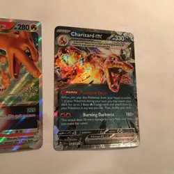 Pokemon Card Holo Rare Lot of 2 Charizard Vstar EX 054/091 019/159 - Image 2