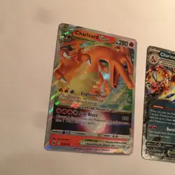 Pokemon Card Holo Rare Lot of 2 Charizard Vstar EX 054/091 019/159 - Image 3