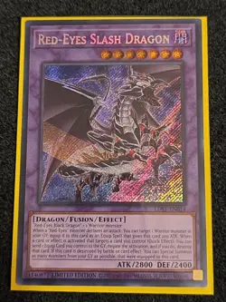 1X Red-Eyes Slash Dragon - LDS1-EN014 - Secret Rare Limited Edition yugioh NM - Image 1