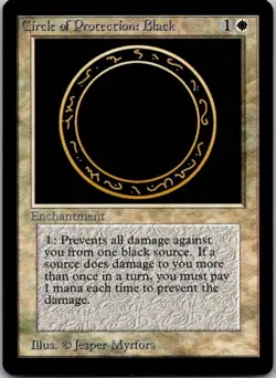 Circle of Protection: Black Beta MTG NM - Image 1