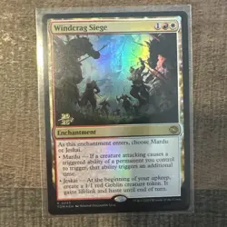 Windcrag Siege Tarkir: Dragonstorm Foil Prerelease Stamp - Image 1