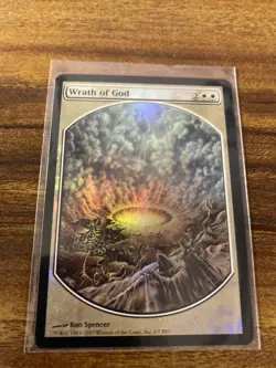 MTG✨WRATH OF GOD Full Art/Textless FOIL✨Players Reward PROMO MINT UNPLAYED ! - Image 5