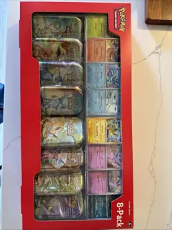 Pokemon TCG - 1x Costco Prismatic Evolutions 8-Pack Mini Tins - New/Sealed - Image 2
