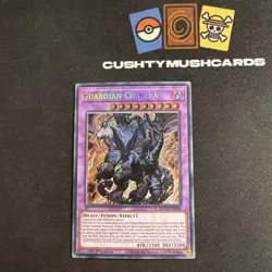 YUGIOH GUARDIAN CHIMERA SECRET RARE BACH-EN040 1ST EDITION - Image 1