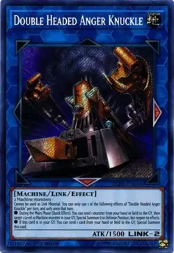 1x (EX) Double Headed Anger Knuckle - BLHR-EN048 - Secret Rare - 1st Edition Yu - Image 1