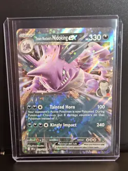 Pokemon TCG - Team Rocket's Nidoking ex 119/182 Sv10: Destined Rivals Holo - Image 5