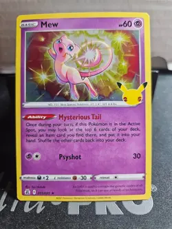 Pokemon TCG Mew Celebrations 011/025 Holo Holo Rare - Image 1