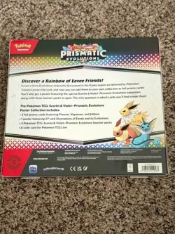 NEW Prismatic Evolutions Poster Collection Pokemon TCG Factory Sealed - Image 2