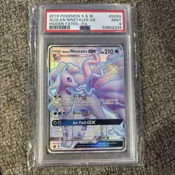 Pokemon PSA 9 Alolan Ninetales GX SV53/SV94 Sun & Moon Hidden Fates Shiny Vault - Image 1