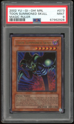 Toon Summoned Skull MRL-073 HOLO | YUGIOH Magic Ruler | PSA 9 Mint - Image 1