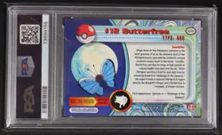 1999 Topps Pokemon TV Butterfree Rainbow Foil PSA 9 - Image 2
