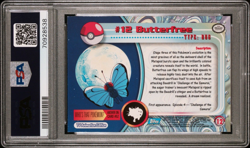 PSA 9 1999 Topps Pokemon TV Animation Series 1 Foil #12 Butterfree Pop14 - Image 2
