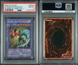 Yugioh PSA 8 Elemental Hero Flame Wingman EHC1-EN004 Secret Rare *LOW POP* - Image 5