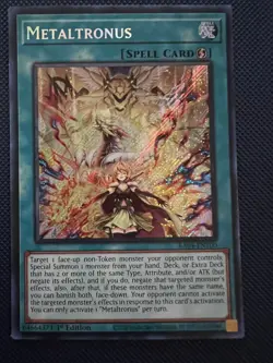 Yugioh Metaltronus RA04-EN100 Secret Rare 1st Edition NM - Image 1
