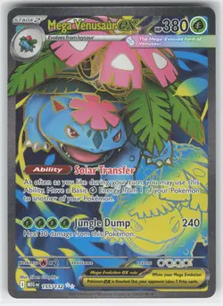 Mega Venusaur ex #155/132 ME01 Mega Evolution Ultra Rare Holo Pokemon Card - Image 1