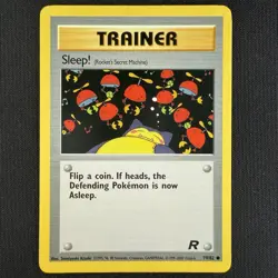 Pokemon TCG Sleep! (Rocket's Secret Machine) Team Rocket 79/82 WOTC Vintage Card - Image 1