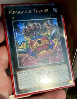 Mimighoul Throne Quarter Century Secret Rare Mint Yu-Gi-Oh! Card [ROTA-EN094] - Image 2