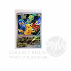 Pokemon Paldea Evolved #27 Pikachu BLACK STAR PROMO Full Art Holo Card NM - Image 1
