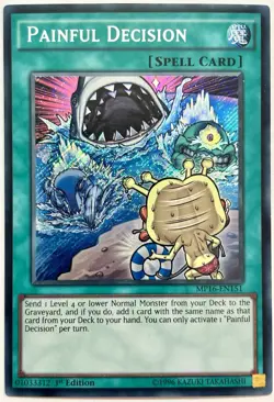 MP16-EN151 Painful Decision - Secret Rare 1st Ed Near Mint YuGiOh Card - Image 1