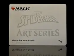 Wisecrack Art Card (Signature) - Art Series: Marvel's Spider-Man (AASPM) MTG #16 - Image 2