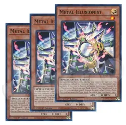 Yugioh - Metal Illusionist x 3 ROTA - 1st Edition Super Rare LP - Free Holo Card - Image 1
