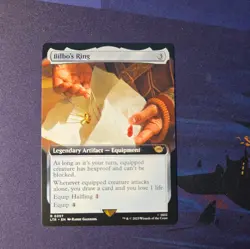 MTG 1x Bilbo's Ring x1 NM Lord of the Rings LTR Borderless 397 - Image 2