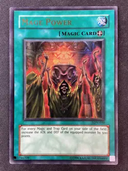 Yu-Gi-Oh TCG Labyrinth of Nightmare #LON-050 Mage Power Ultra Rare DMG (Crease) - Image 1