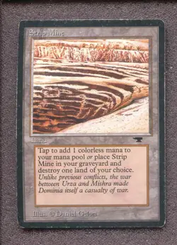 Magic the Gathering Antiquities - Strip Mine - Image 1
