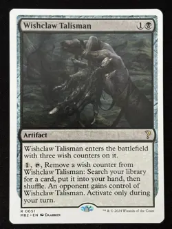 1x MTG Wishclaw Talisman (White Border) - Mystery Booster 2 (MB2) #51 - Magic - Image 1