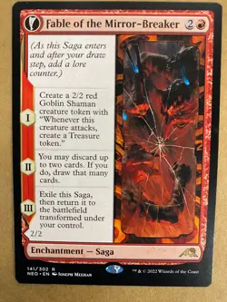 MTG 1x Fable of the Mirror-Breaker # 141 Kamigawa: Neon Dynasty Magic the x1 NM - Image 1
