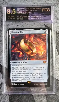 THE ONE RING FCG 8.5 NR-MINT - 2023 MTG TALES OF MIDDLE-EARTH #246 - Image 1