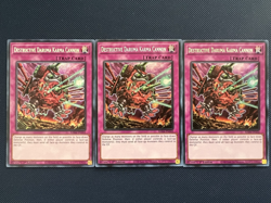 3x Yugioh Destructive Daruma Karma Cannon RA04-EN103 Secret Rare 1st Edition NM - Image 1