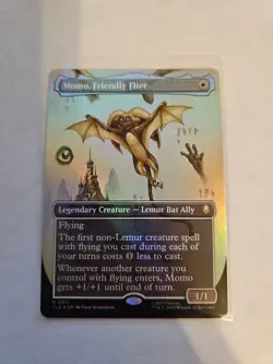 Momo, Friendly Flier Borderless FOIL MTG Avatar: TLA Nm/M *ON HAND* - Image 1