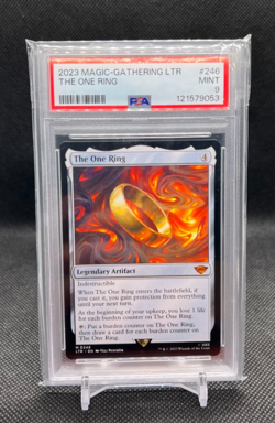 2023 Magic the Gathering Lord of the Rings The One Ring #246 PSA 9 - Image 1