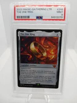 2023 MAGIC THE GATHERING LTR THE ONE RING #246 PSA 9 MINT LORD OF THE RINGS WOTC - Image 1