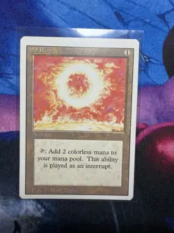 Sol Ring - Magic The Gathering MtG Revised Edition LP Lightly Played - Image 1