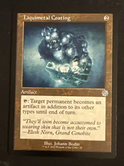 1x Liquimetal Coating (28) The Brothers' War Retro Artifacts LP MTG Magic x1 MKE - Image 1