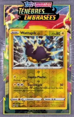 Wattapik Reverse - EB03:Tenebres Embrasees - 064/189 - Carte Pokemon Neuve FR - Image 1