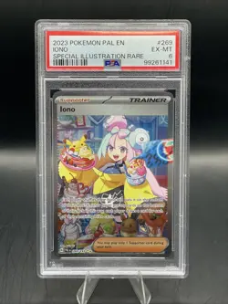 PSA 6 Iono 269/193 Pokemon SV Paldea Evolved SIR Special Illustration Rare - Image 1