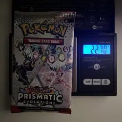 VERY HEAVY! 22.70g Prismatic Evolutions Pokemon TCG Booster Pack (SEALED)✅ - Image 1
