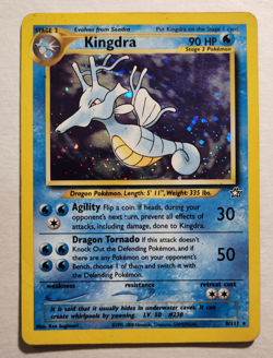 2000 Kingdra 8/111 - Neo Genesis Holo Rare - Pokemon TCG - MP - Image 1