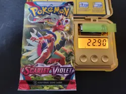 22.90g (Heavy HEAVIEST!) Scarlet & Violet Pokemon Booster Pack - Sealed - #211 - Image 1