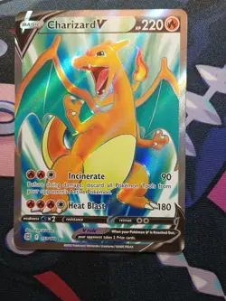 Pokemon TCG Charizard V Full Art 153/172 Brilliant Stars Ultra Rare NM - Image 3