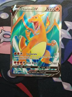 Pokemon TCG Charizard V Full Art 153/172 Brilliant Stars Ultra Rare NM - Image 4