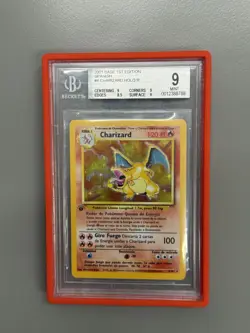 Pokemon BGS 9 Spanish 1st Edition Charizard Base Set Holo #4 Rare - Image 1