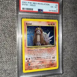 2001 Pokemon Neo Revelation Entei Holo 6/64 PSA 6 - Image 1