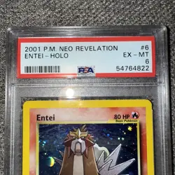 2001 Pokemon Neo Revelation Entei Holo 6/64 PSA 6 - Image 3