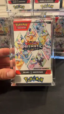 Pokemon TCG Sealed Prismatic Evolutions Booster Bundle With Acrylic Case! - Image 1