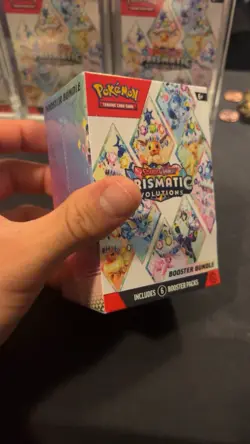 Pokemon TCG Sealed Prismatic Evolutions Booster Bundle With Acrylic Case! - Image 3